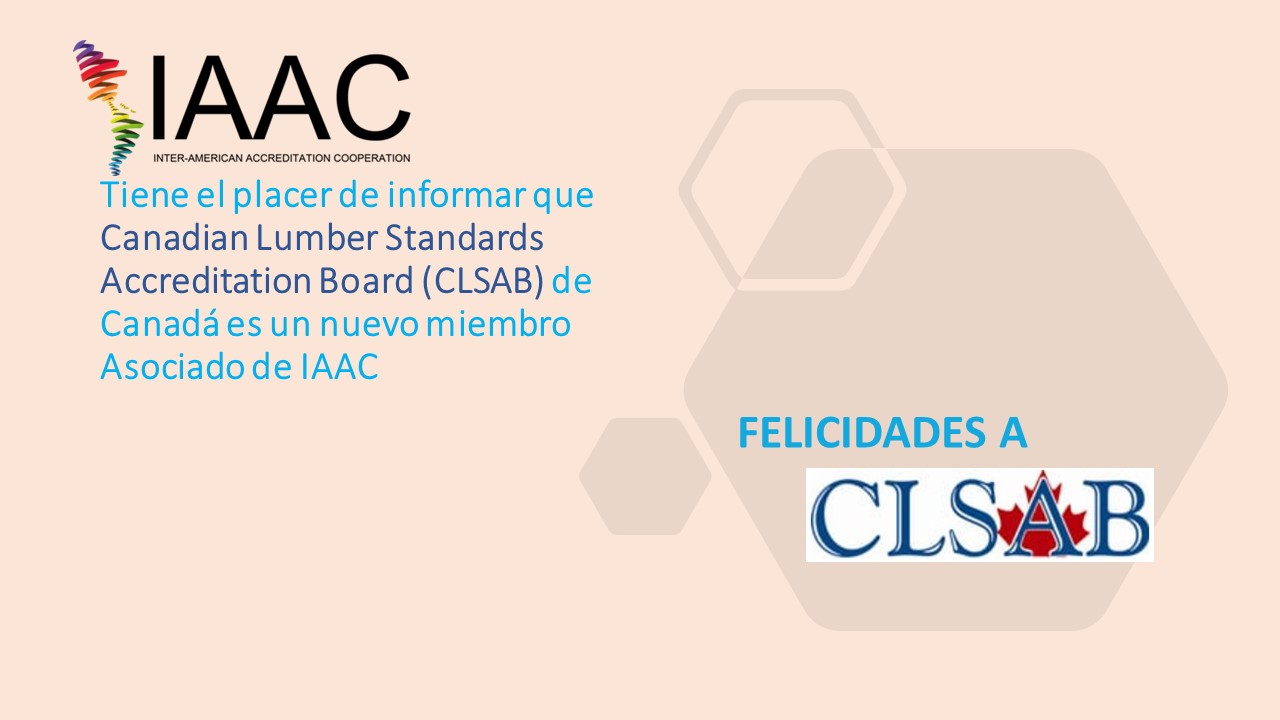 CLSAB de Canadá - Nuevo miembro asociado de IAAC