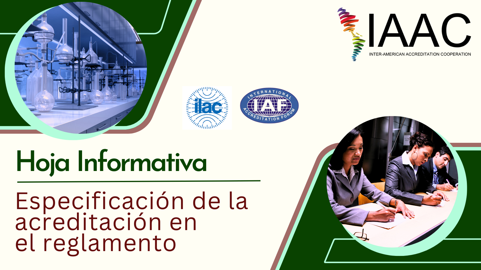 Especificación de la acreditación en el reglamento – Hoja Informativa