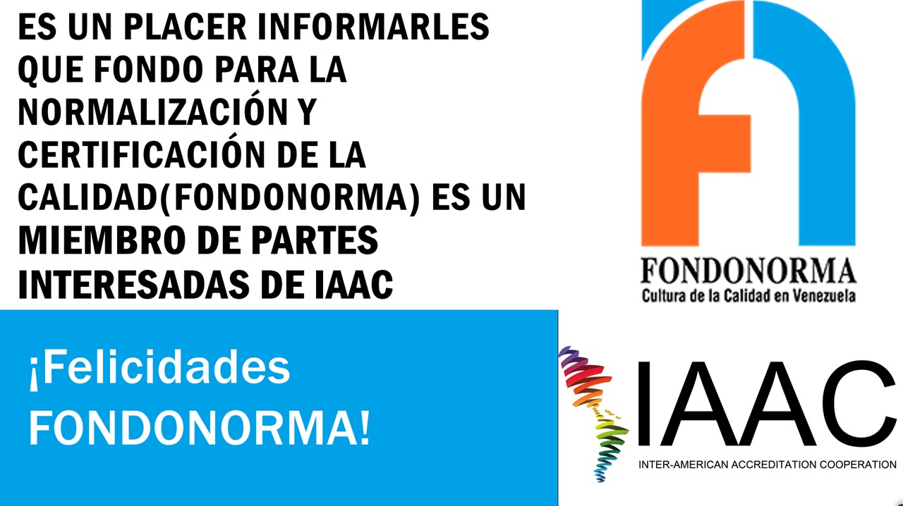 FONDONORMA nuevo miembro de IAAC