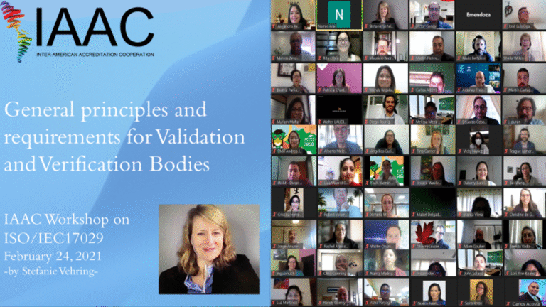 IAAC workshop on the ISO IEC 17029 standard