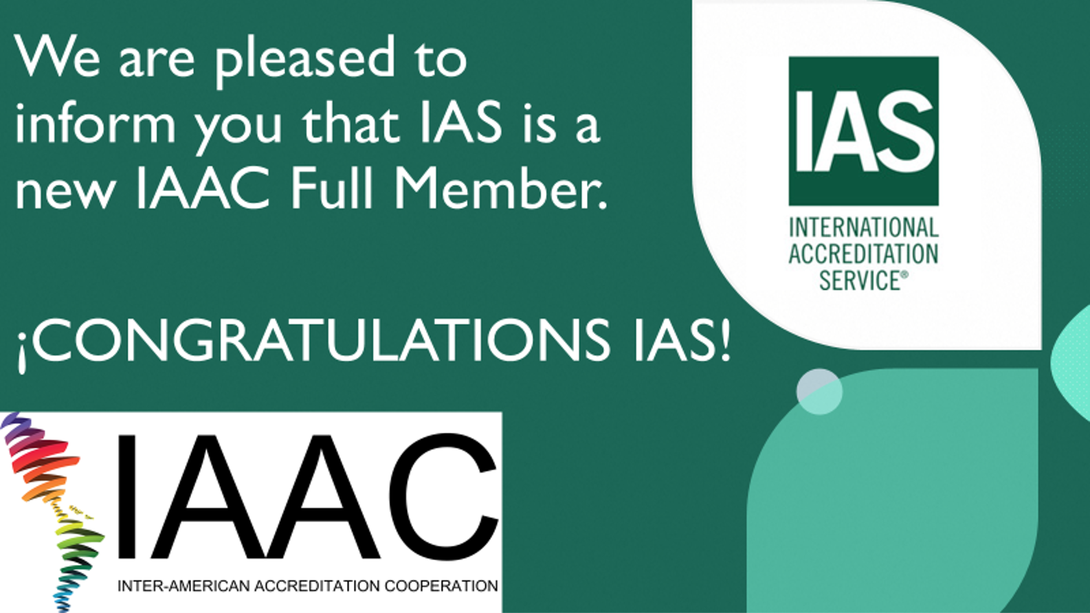 IAS new IAAC member