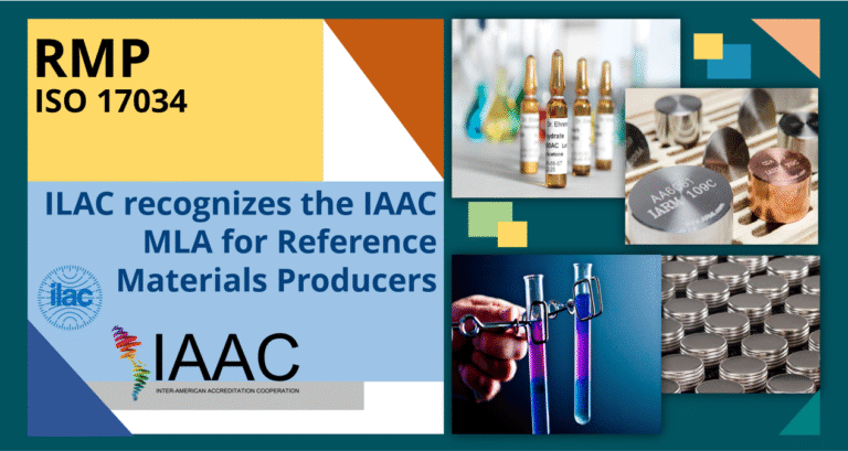 ILAC recognizes the IAAC MLA for RMP