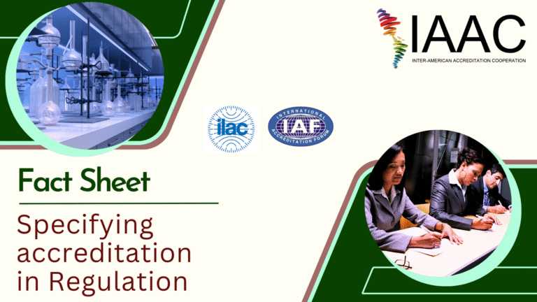 Specifying accreditation in Regulation – Fact Sheet