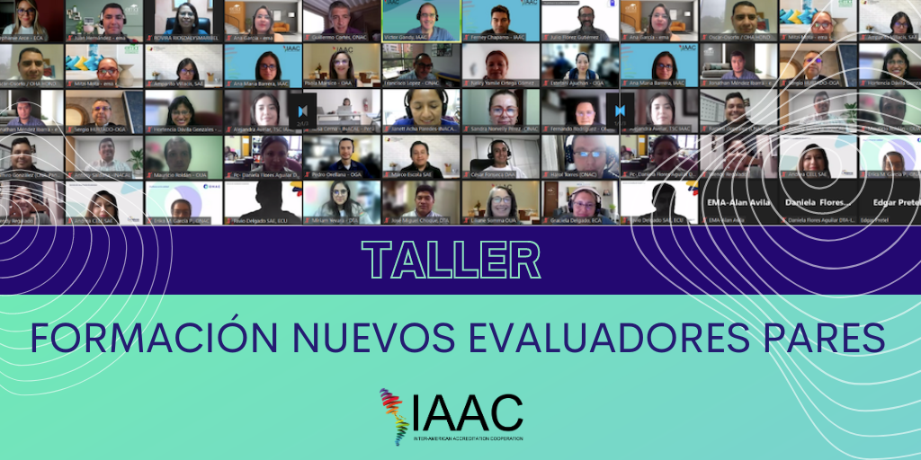 Taller Formación de Nuevos Evaluadores Pares IAAC